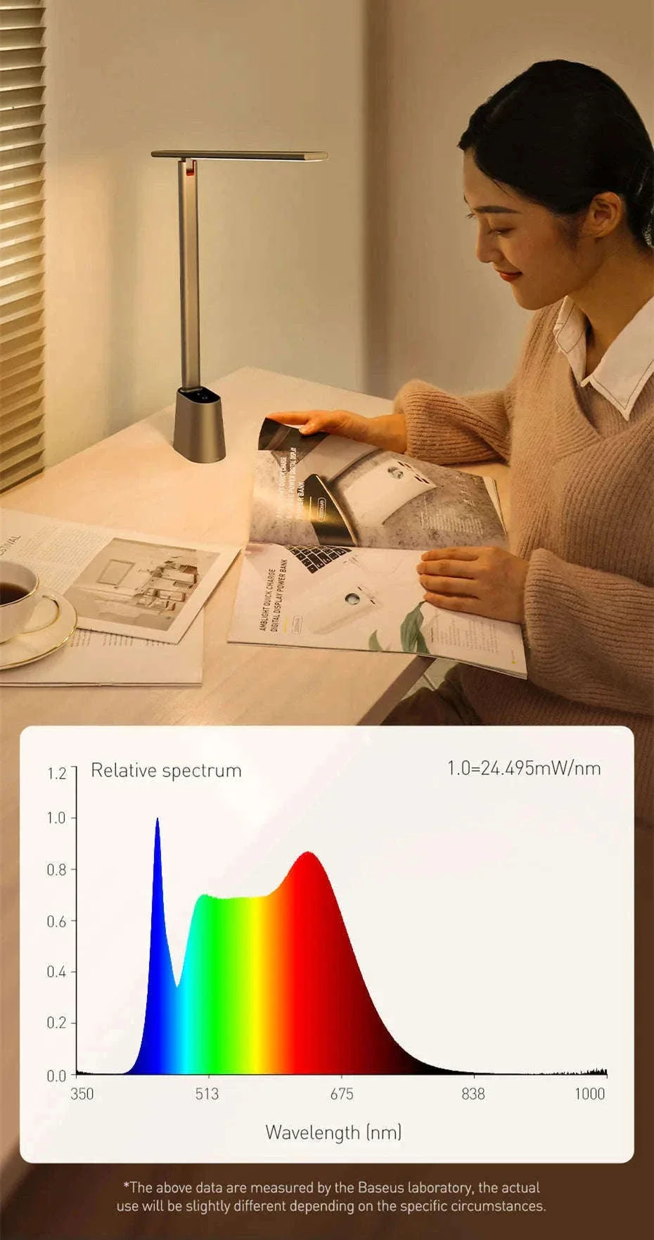 Foldable LED Desk Lamp with Auto Dimming & Eye-Care Light - Image 14