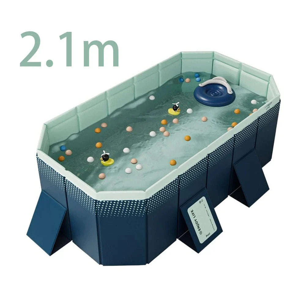 Foldable Outdoor Pool for Family Summer Water Fun - Image 41