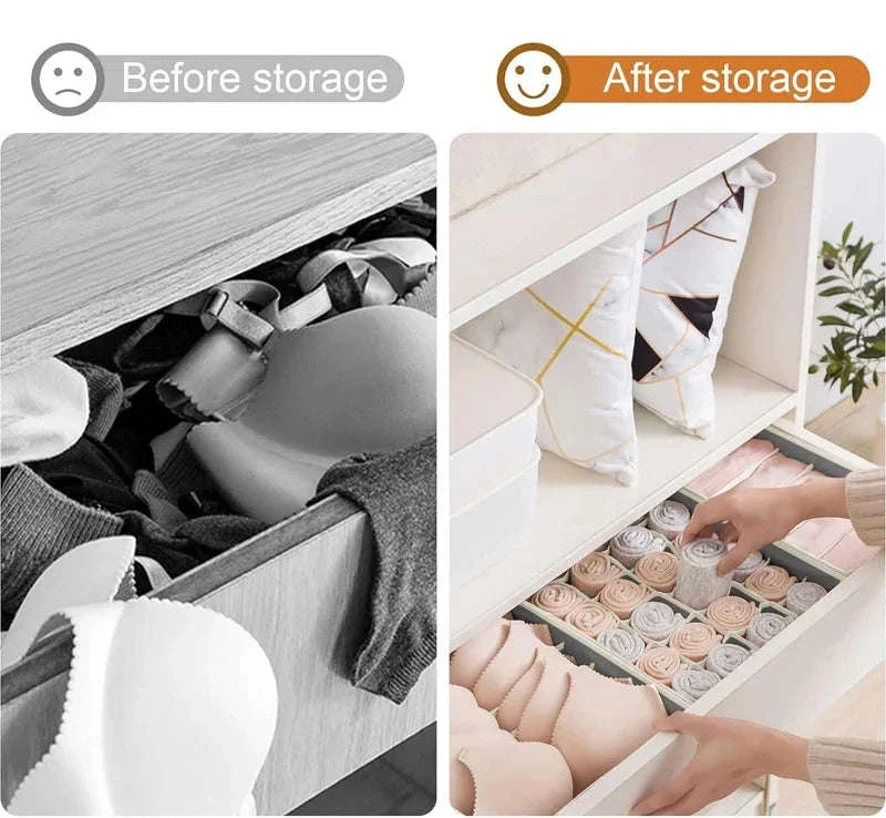 Foldable Underwear Organizer Storage Box for Neat Drawer Storage - Image 11