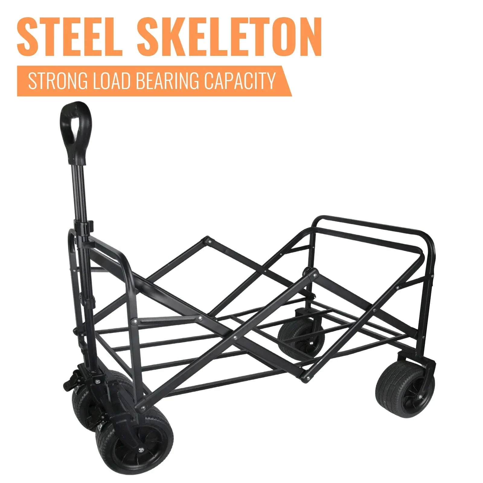 Folding Camping Cart with 100L/150L Capacity & All-Terrain Wheels - Image 21