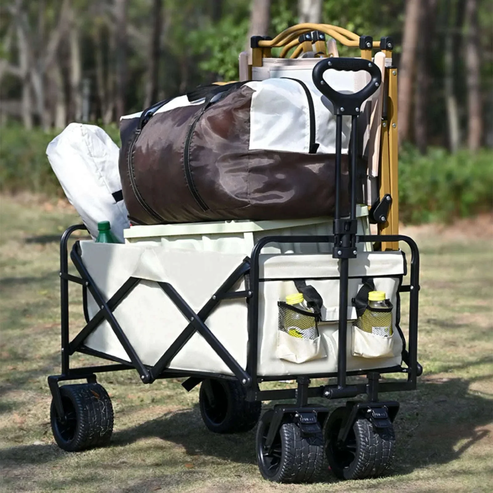 Folding Camping Cart with 100L/150L Capacity & All-Terrain Wheels - Image 26