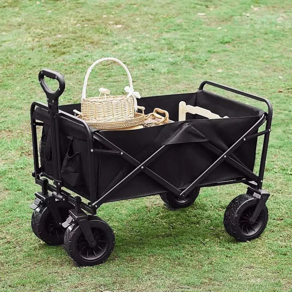 Folding Camping Cart with 100L/150L Capacity & All-Terrain Wheels - Image 43