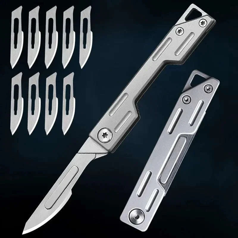 Folding Hobby Knife Kit for Precision Craft Cutting