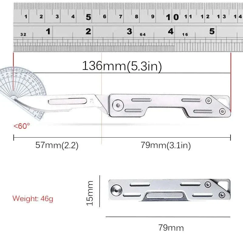 Folding Hobby Knife Kit for Precision Craft Cutting - Image 5