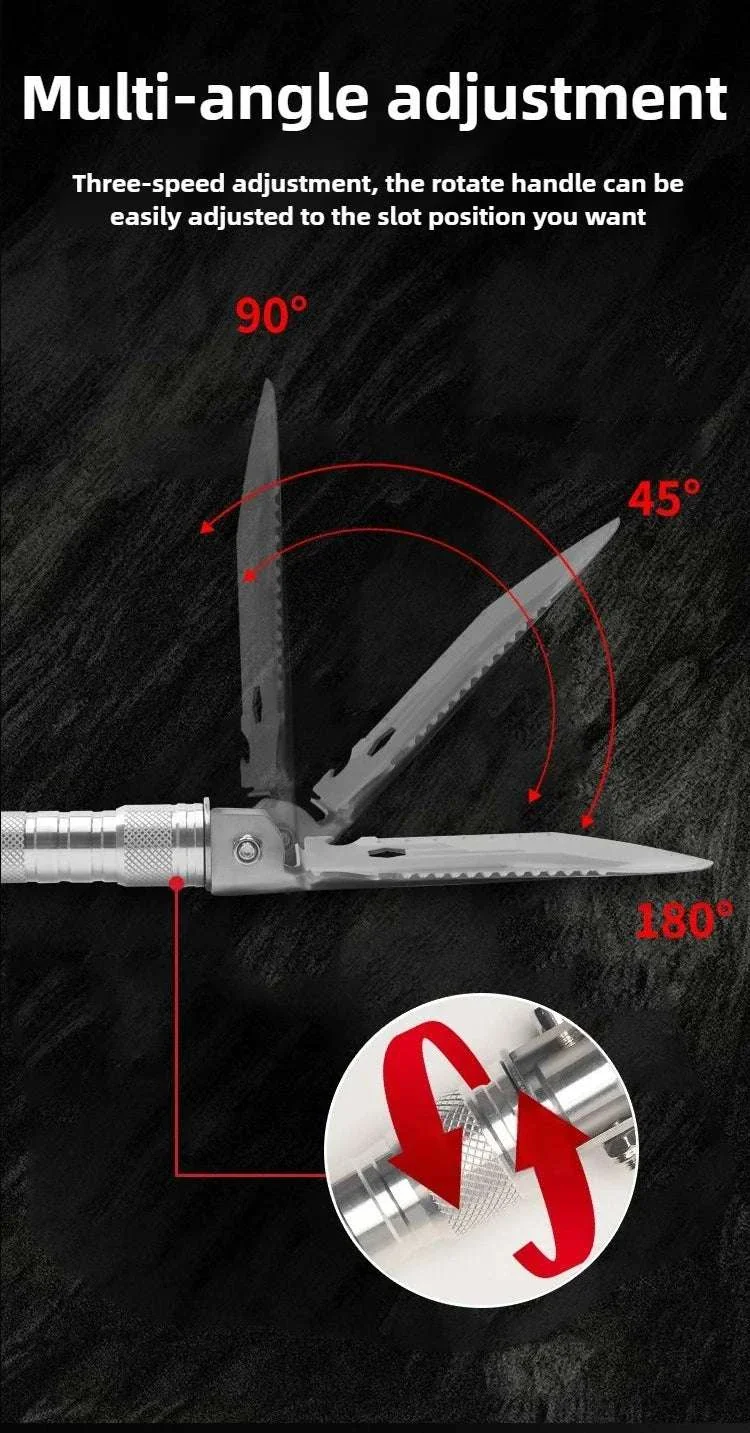 Folding Survival Shovel Multi-Tool for Camping, Hiking & Outdoor Use - Image 13