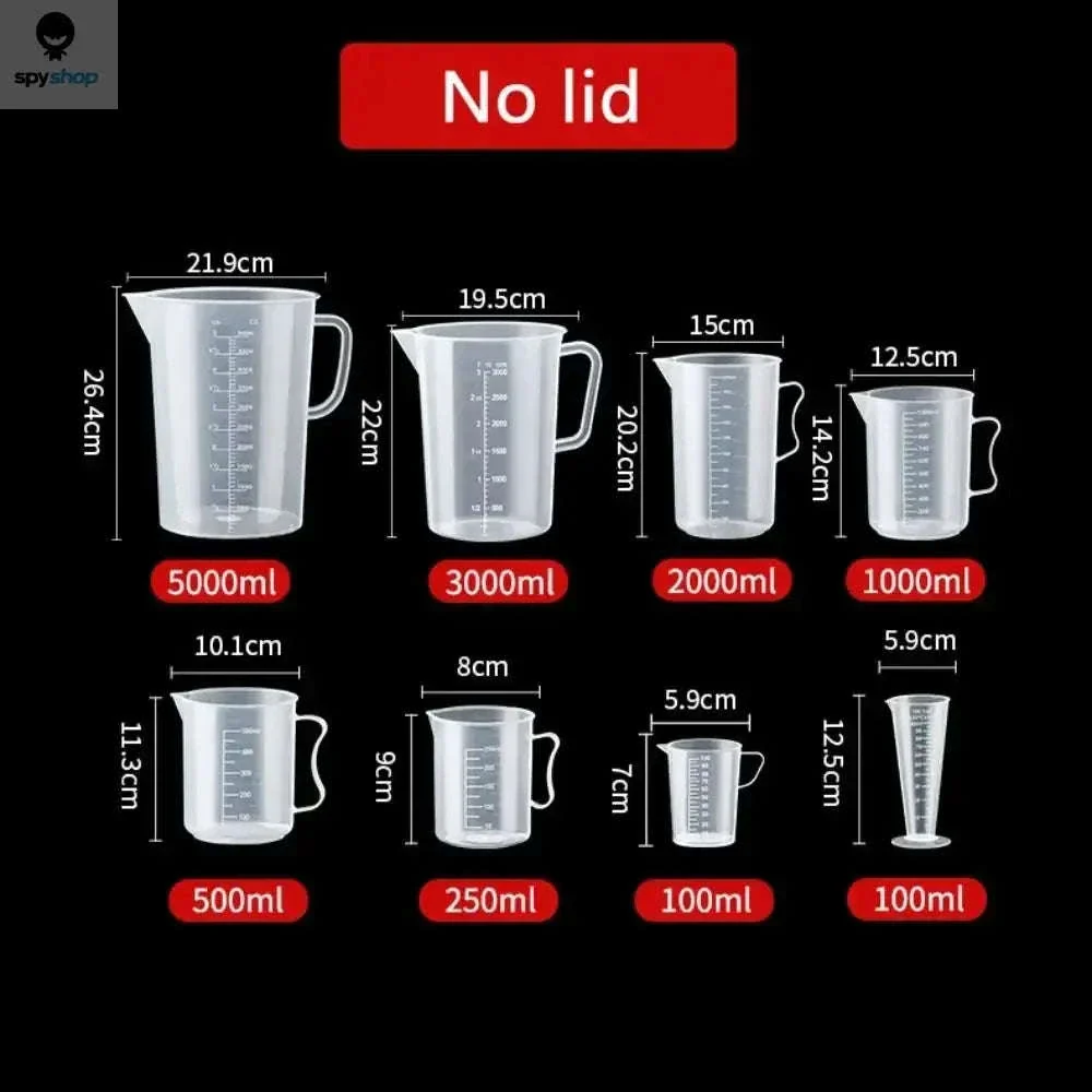 Thickened Plastic Measuring Cup with Scale, 100-5000ml - Image 6