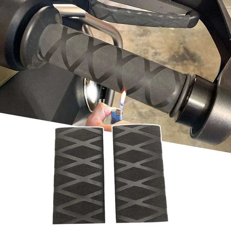 Universal Heat Shrink Motorcycle Grip Covers for Better Control