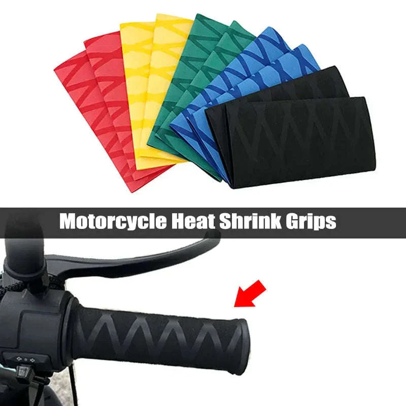 Universal Heat Shrink Motorcycle Grip Covers for Better Control - Image 2