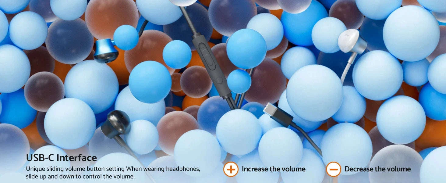 USB-C Wired Earphones for Samsung & Android with Mic - Image 14