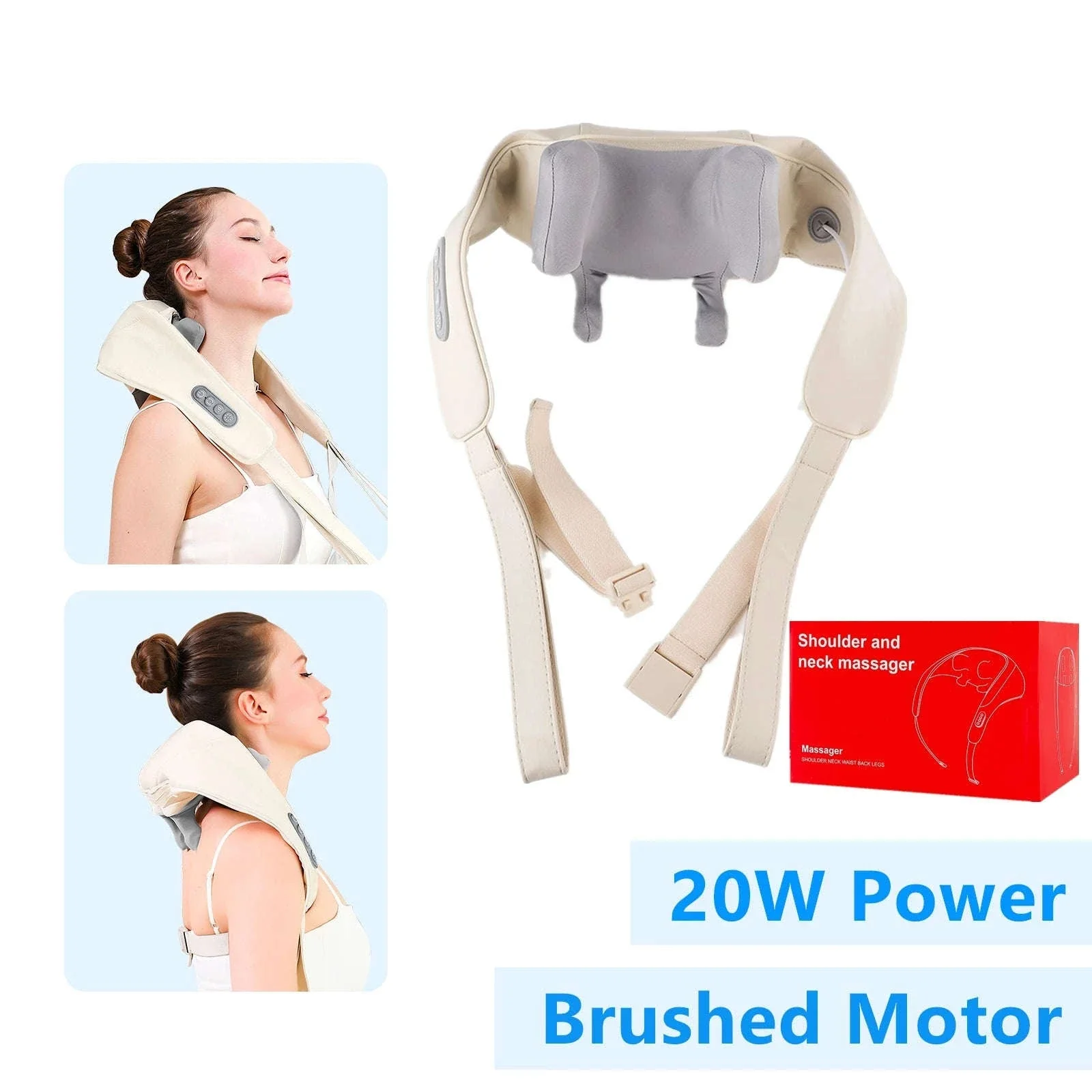 26W Brushless Neck and Shoulder Massager with Heat - Image 10