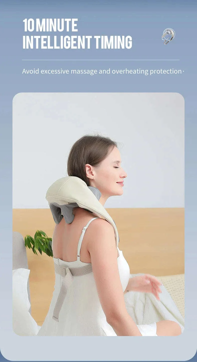 26W Brushless Neck and Shoulder Massager with Heat - Image 24
