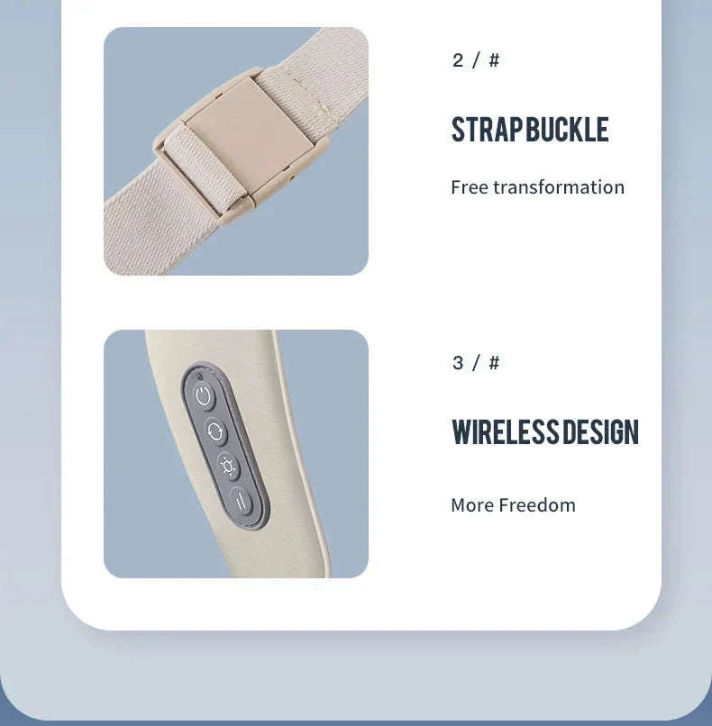 26W Brushless Neck and Shoulder Massager with Heat - Image 29