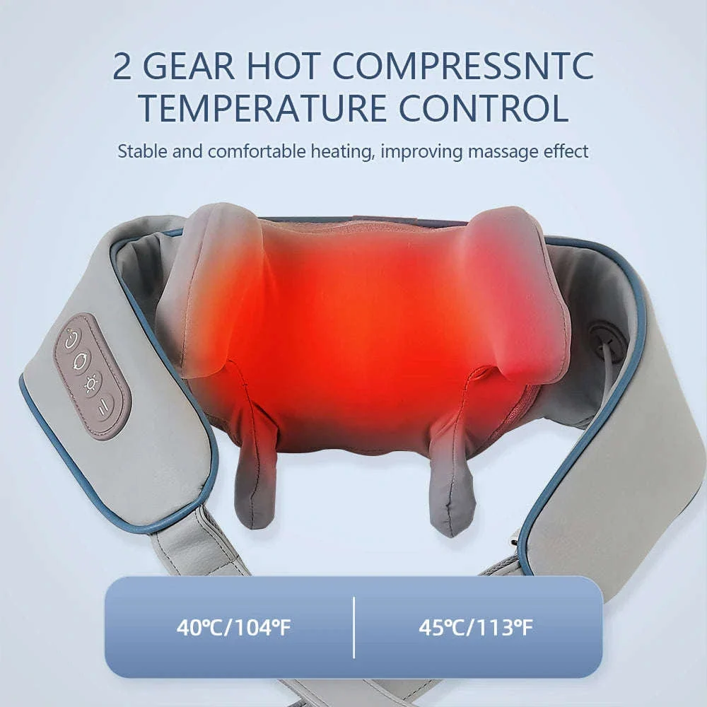 26W Brushless Neck and Shoulder Massager with Heat - Image 34