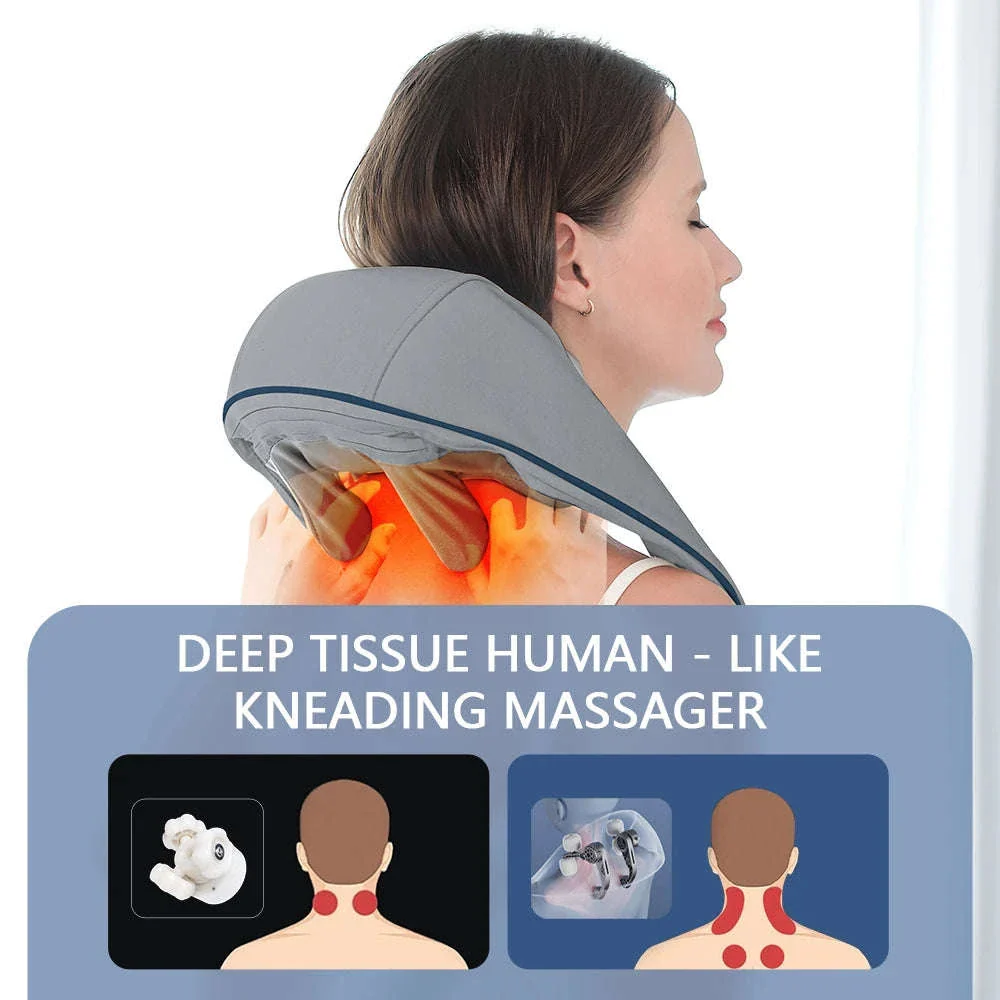 26W Brushless Neck and Shoulder Massager with Heat - Image 35