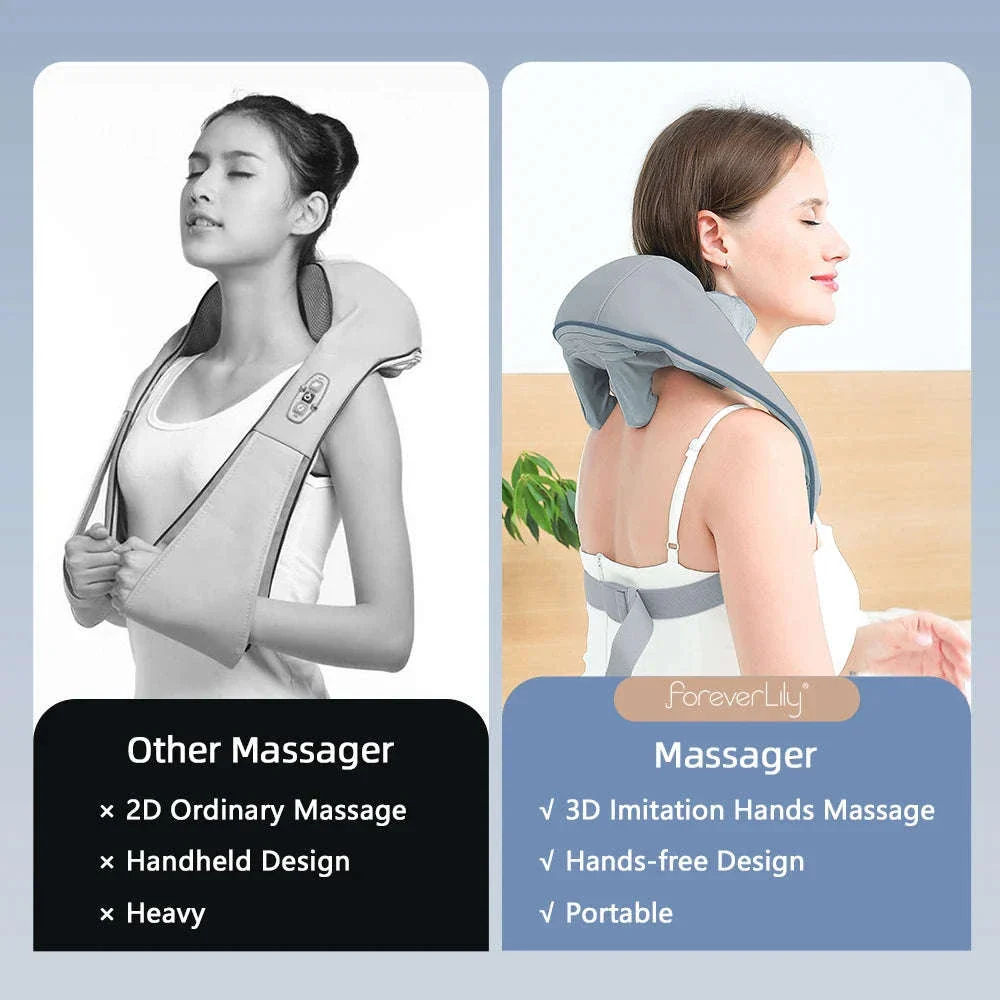 26W Brushless Neck and Shoulder Massager with Heat - Image 43