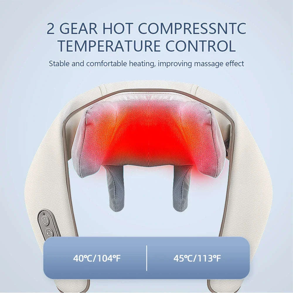 26W Brushless Neck and Shoulder Massager with Heat - Image 5