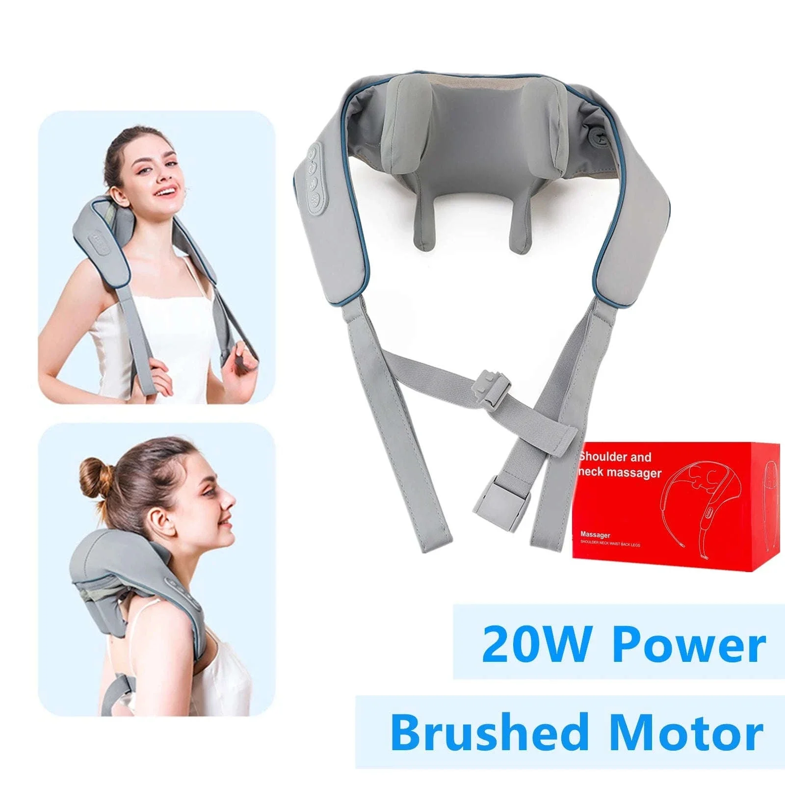 26W Brushless Neck and Shoulder Massager with Heat - Image 63