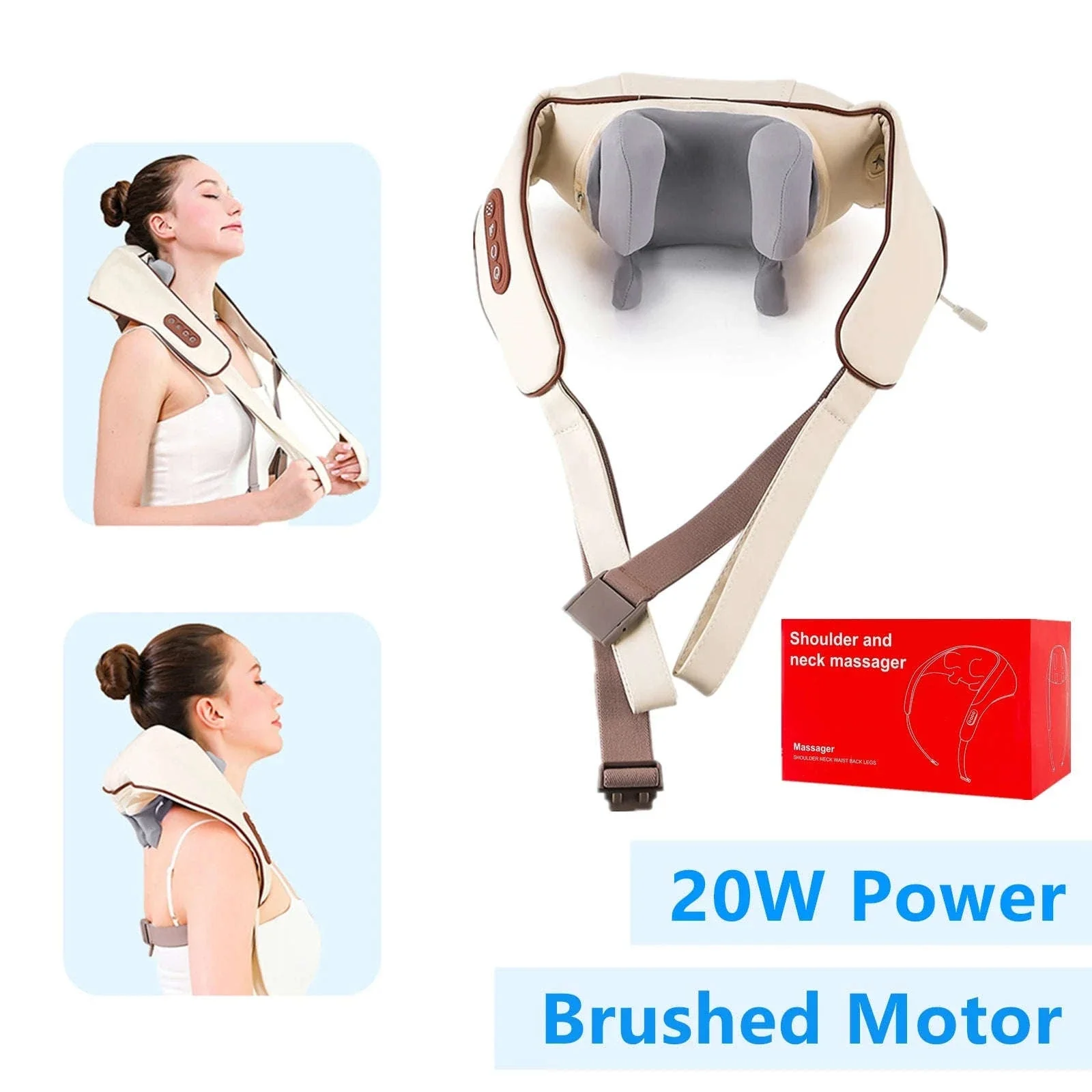 26W Brushless Neck and Shoulder Massager with Heat - Image 64
