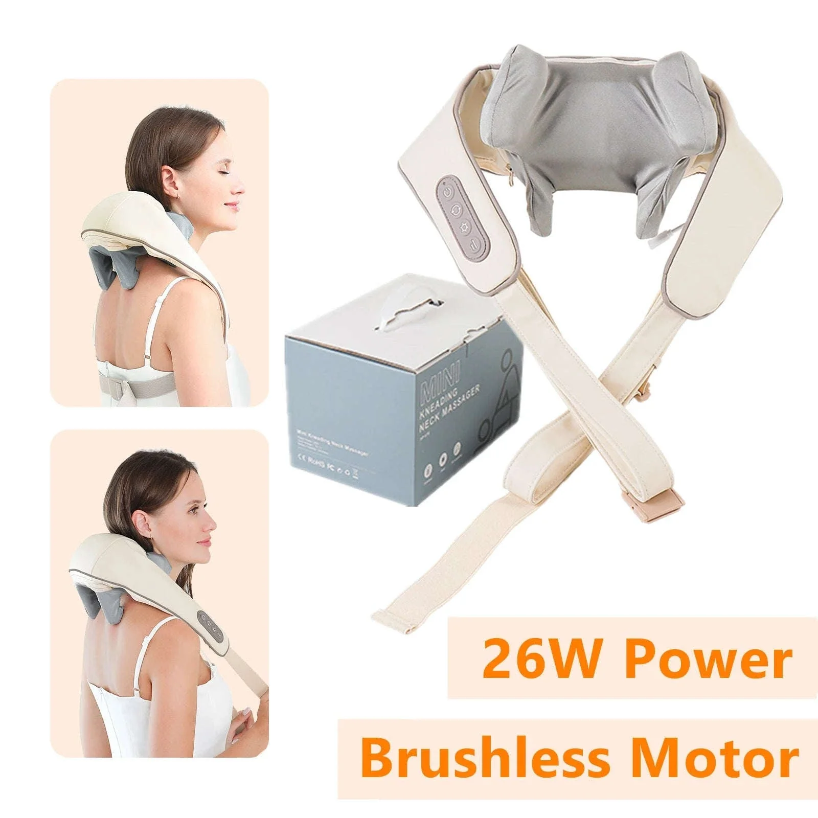 26W Brushless Neck and Shoulder Massager with Heat - Image 65
