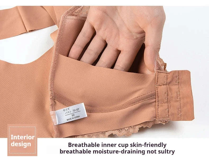 2-Pack Women’s Front Close Wire-Free Lace Bra - Image 5