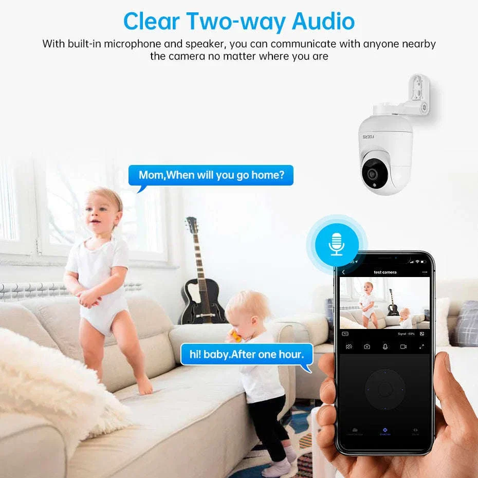 4K 8MP WiFi IP Camera with Smart Tracking and Night Vision - Image 2
