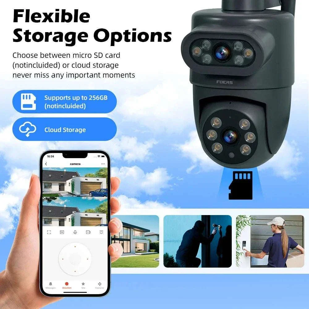 Dual Lens 10MP WiFi Security Camera with Auto Tracking & Night Vision - Image 14