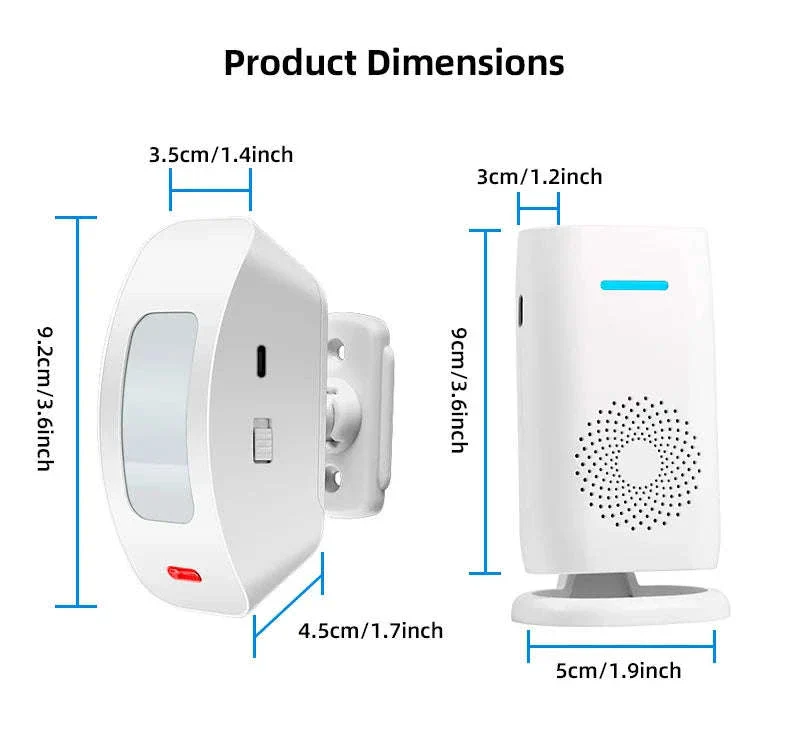 PIR Motion Sensor Welcome Chime Alarm for Shop and Home - Image 29