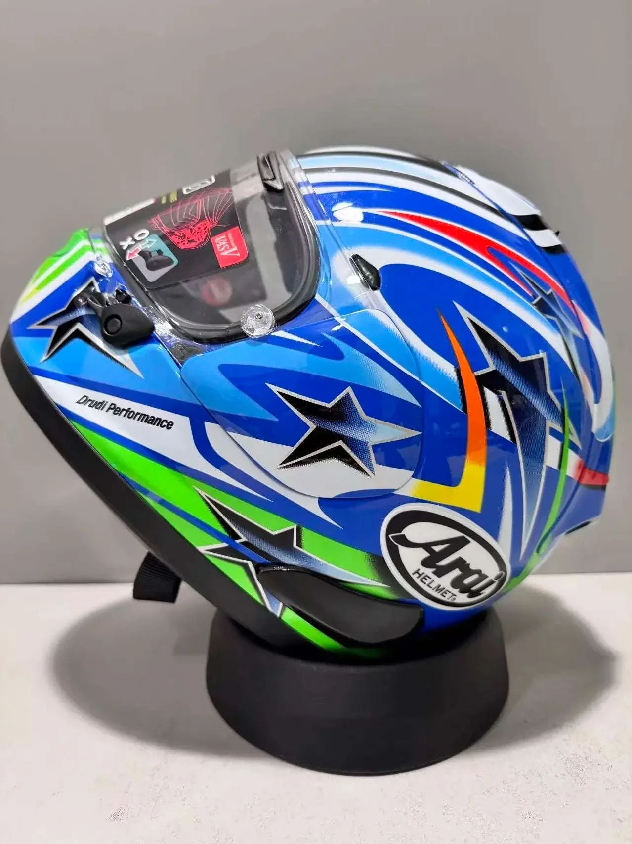 Arai Full Face Motorcycle Helmet RX7X Jian Nakano Green - Image 11