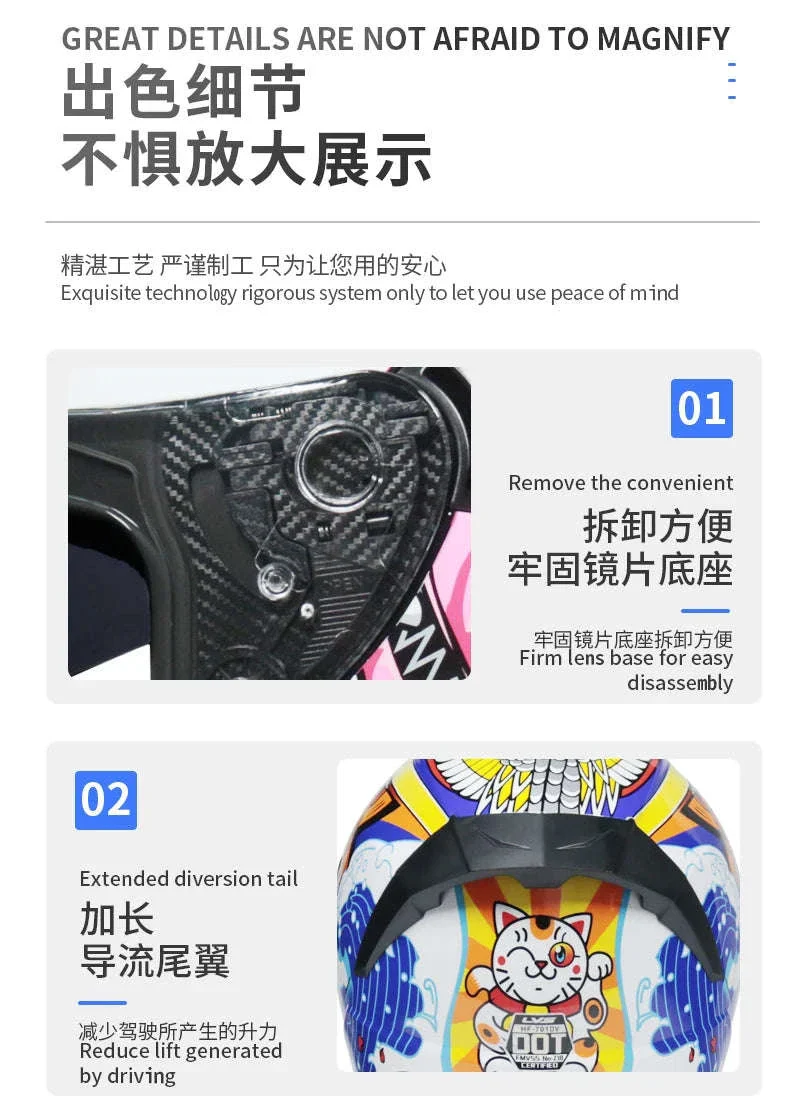 Full Face Motorcycle Helmet for Winter Warmth and Road Protection - Image 13