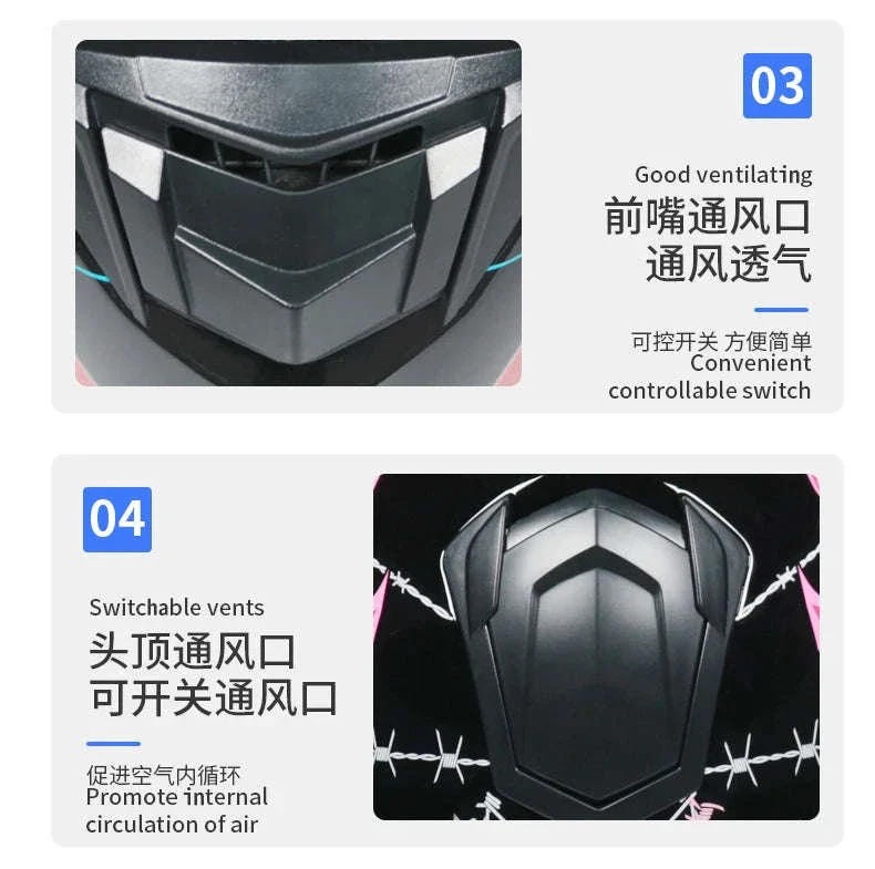 Full Face Motorcycle Helmet for Winter Warmth and Road Protection - Image 14