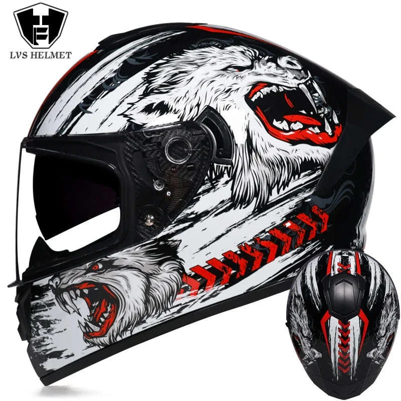 Full Face Motorcycle Helmet for Winter Warmth and Road Protection - Image 19