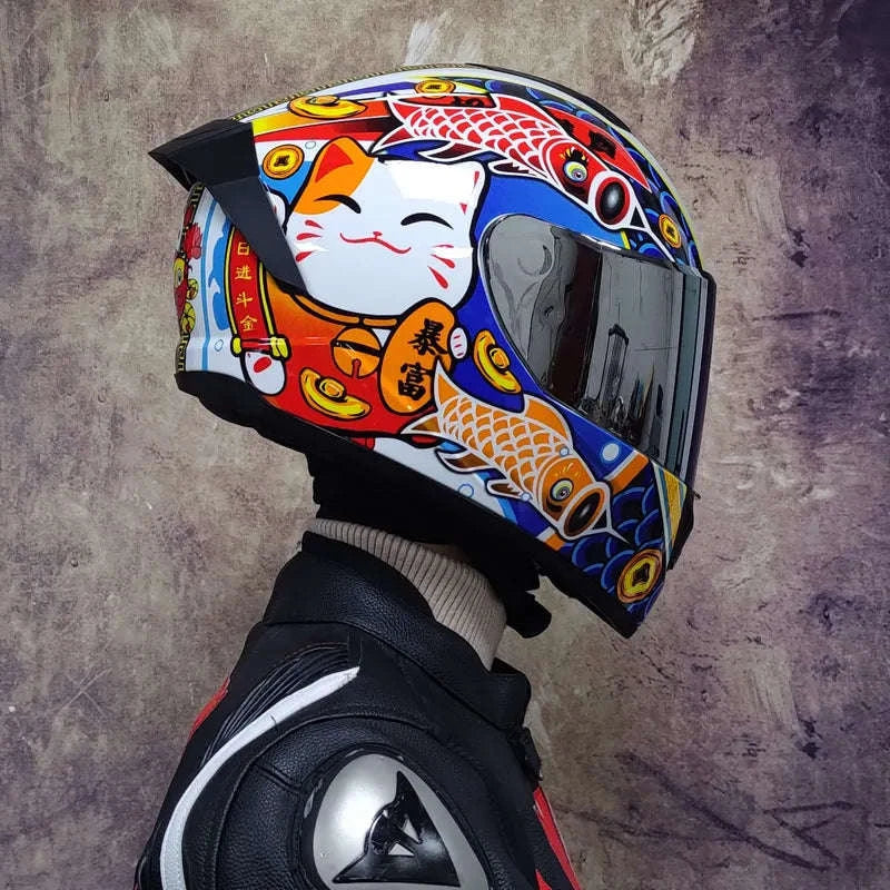 Full Face Motorcycle Helmet for Winter Warmth and Road Protection - Image 21