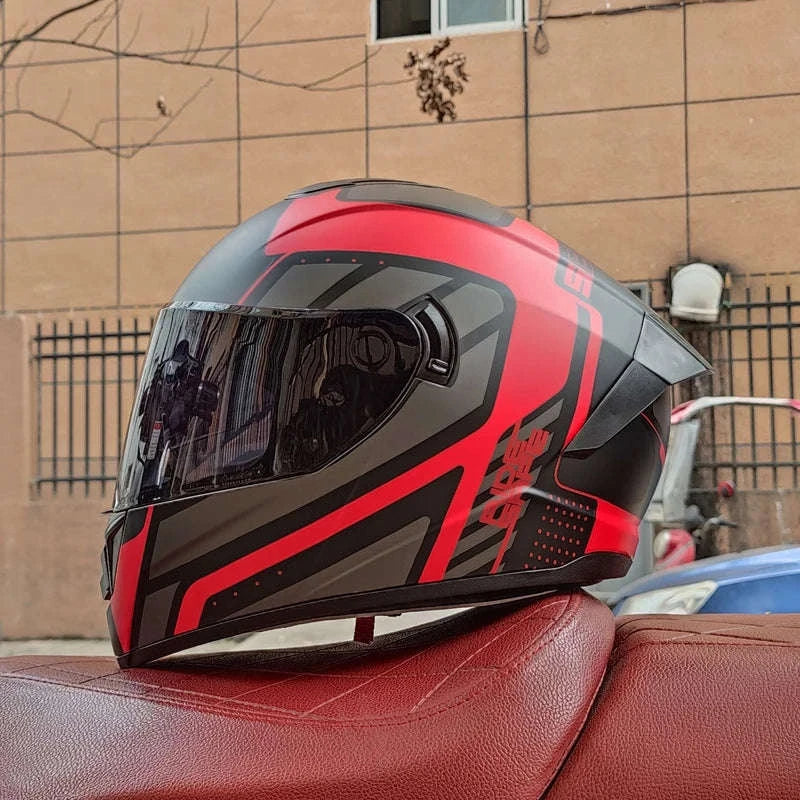 Full Face Motorcycle Helmet for Winter Warmth and Road Protection - Image 25
