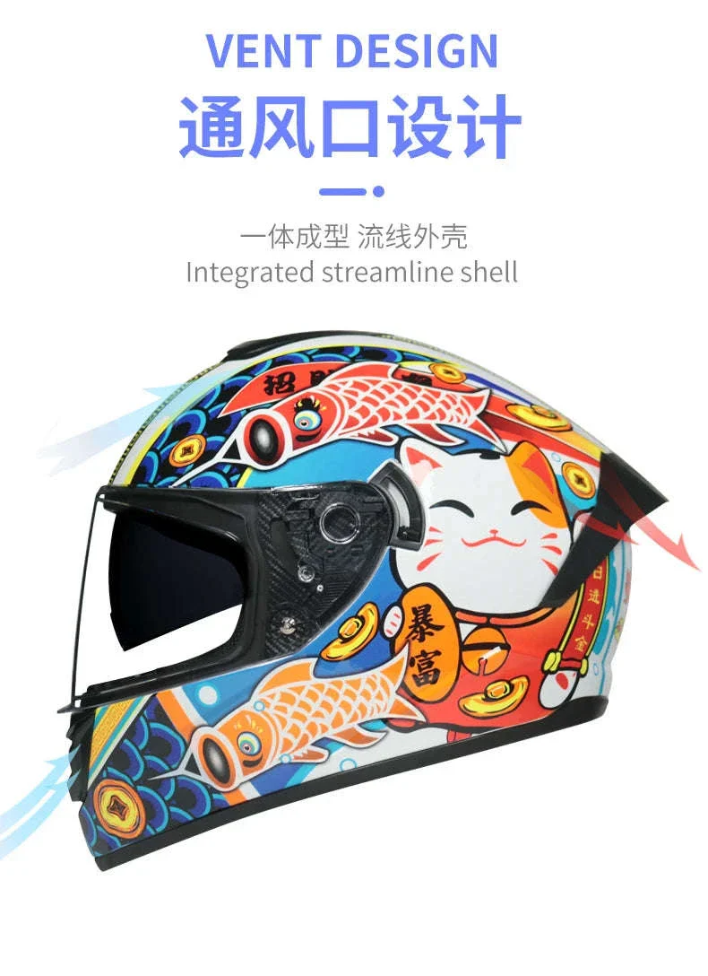 Full Face Motorcycle Helmet for Winter Warmth and Road Protection - Image 9