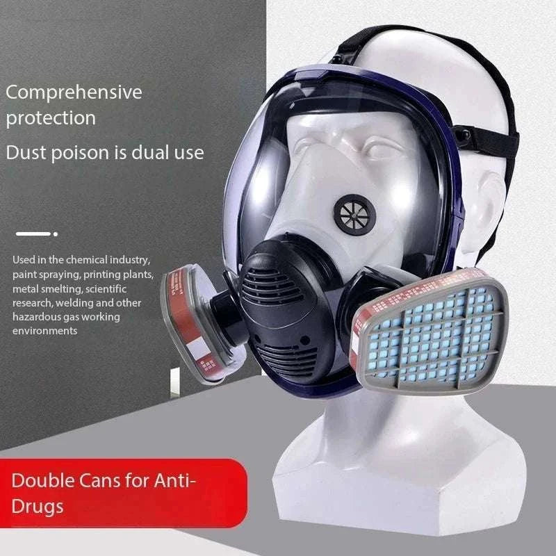 Full Face Respirator Mask Kit 27-in-1 Reusable Safety Protection Set - Image 3