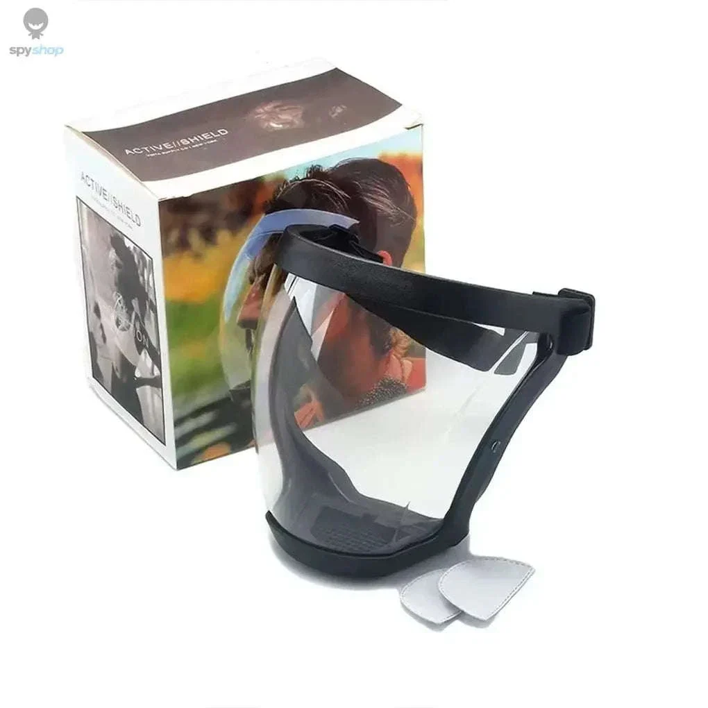 Full-Face Transparent Protection Mask with Clear Vision - Image 3