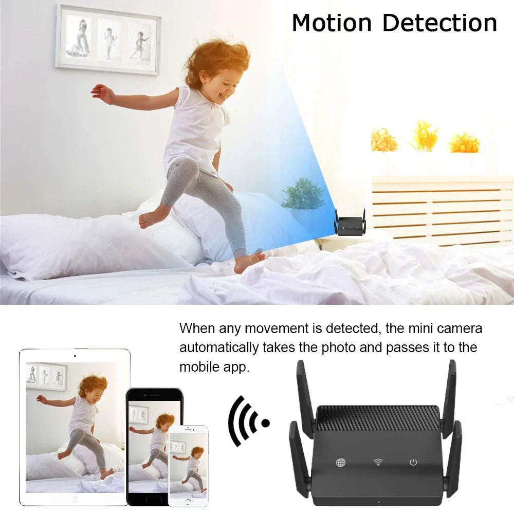 1080P Mini WiFi Camera with 270° Wide Angle & Triple Lens - Image 3