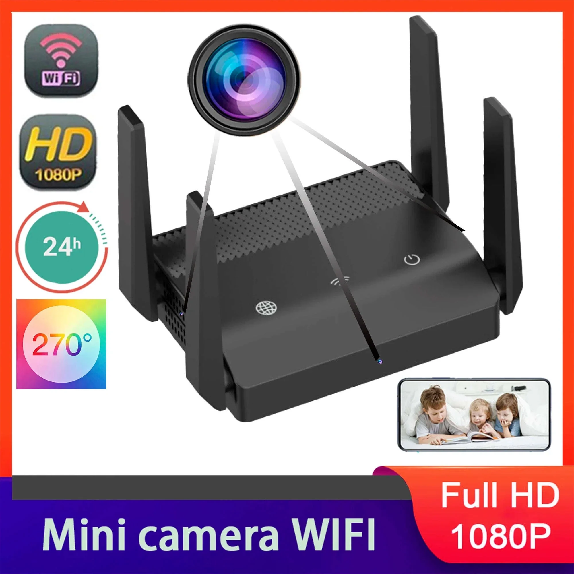 1080P Mini WiFi Camera with 270° Wide Angle & Triple Lens - Image 7