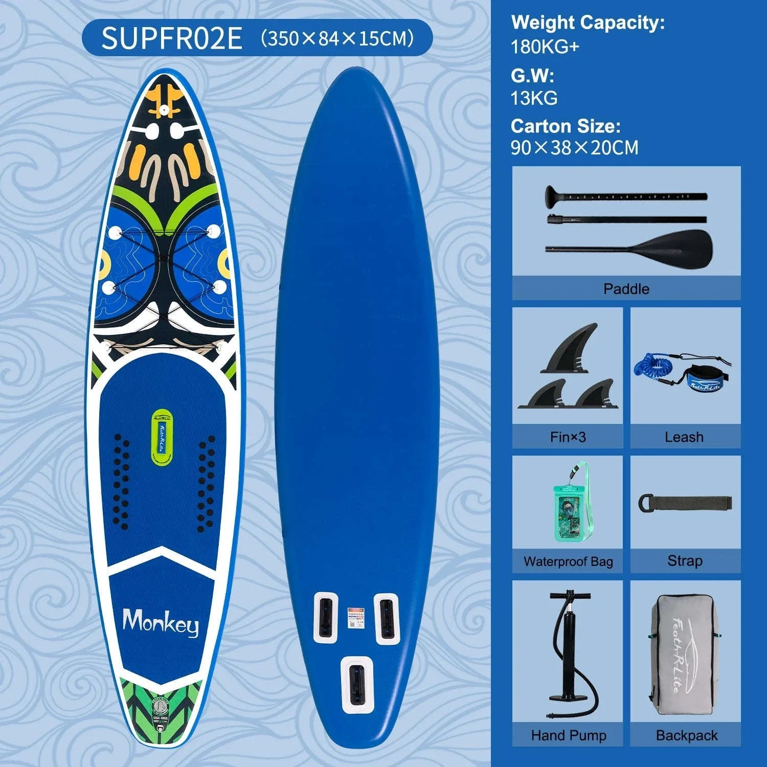 FunWater Inflatable Stand Up Paddle Board for Stable Riding - Image 13