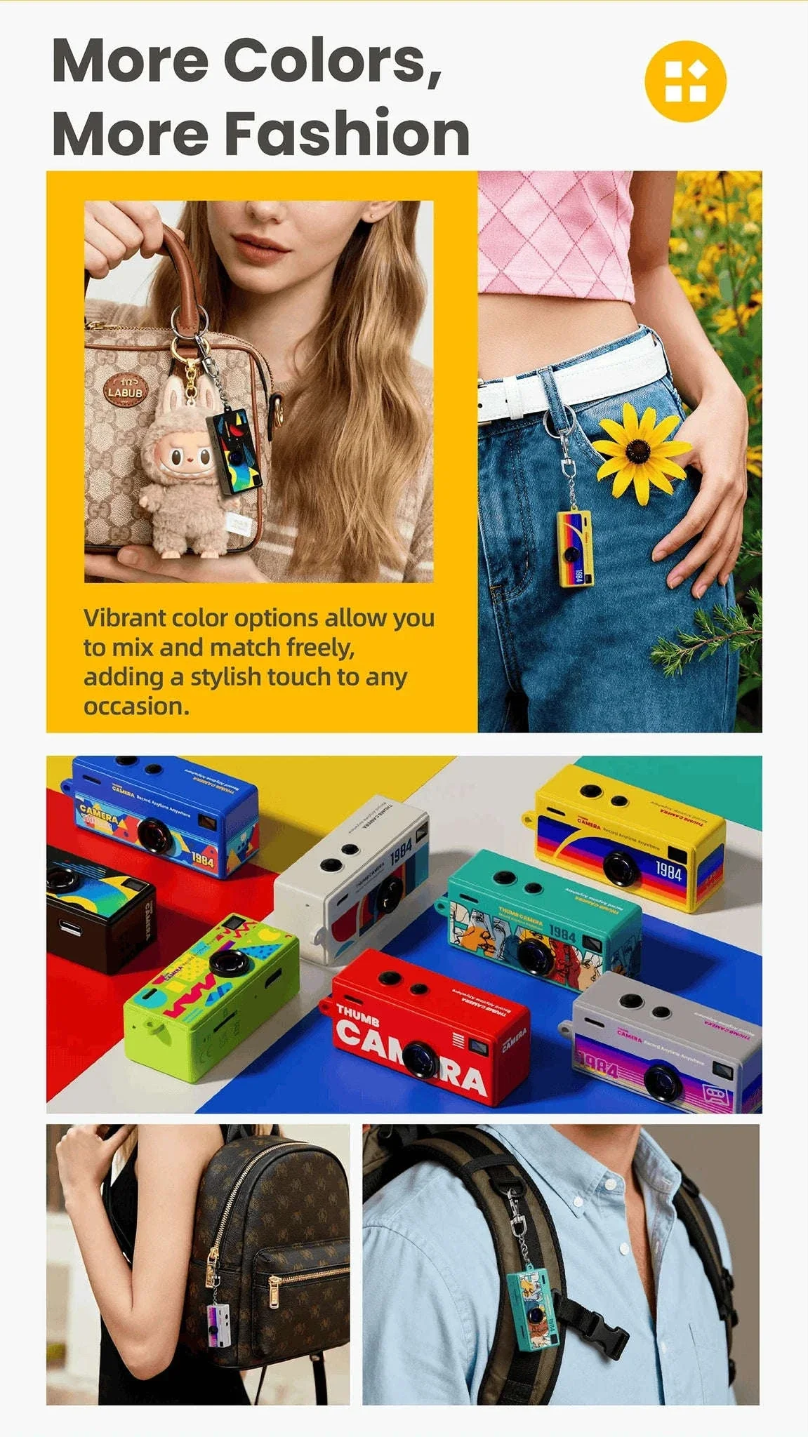 Mini Keychain Camera 1080P HD Pocket Video Recorder 130° Lens - Image 16