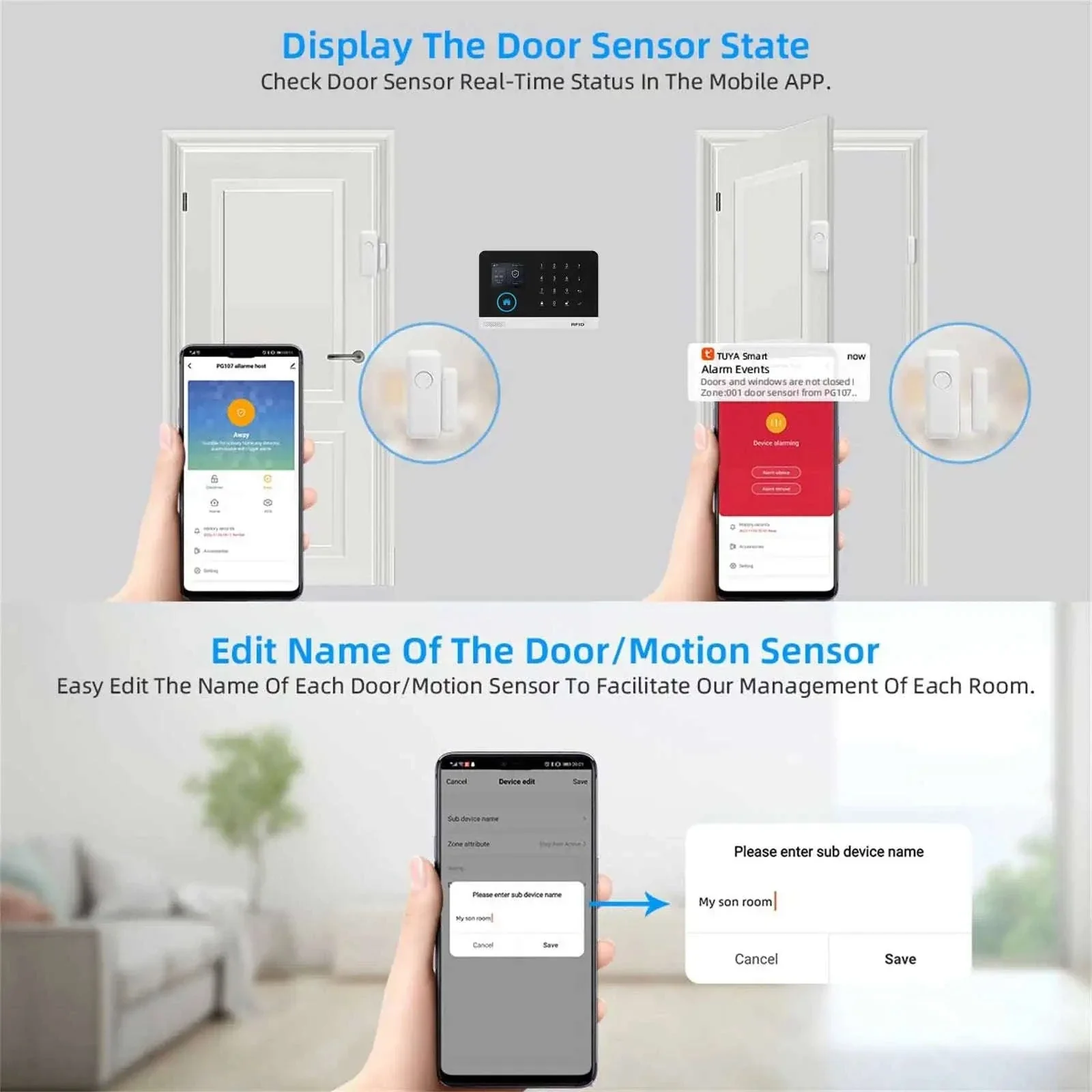 433MHz Wireless Door Sensor for Instant Open-Entry Alerts - Image 3