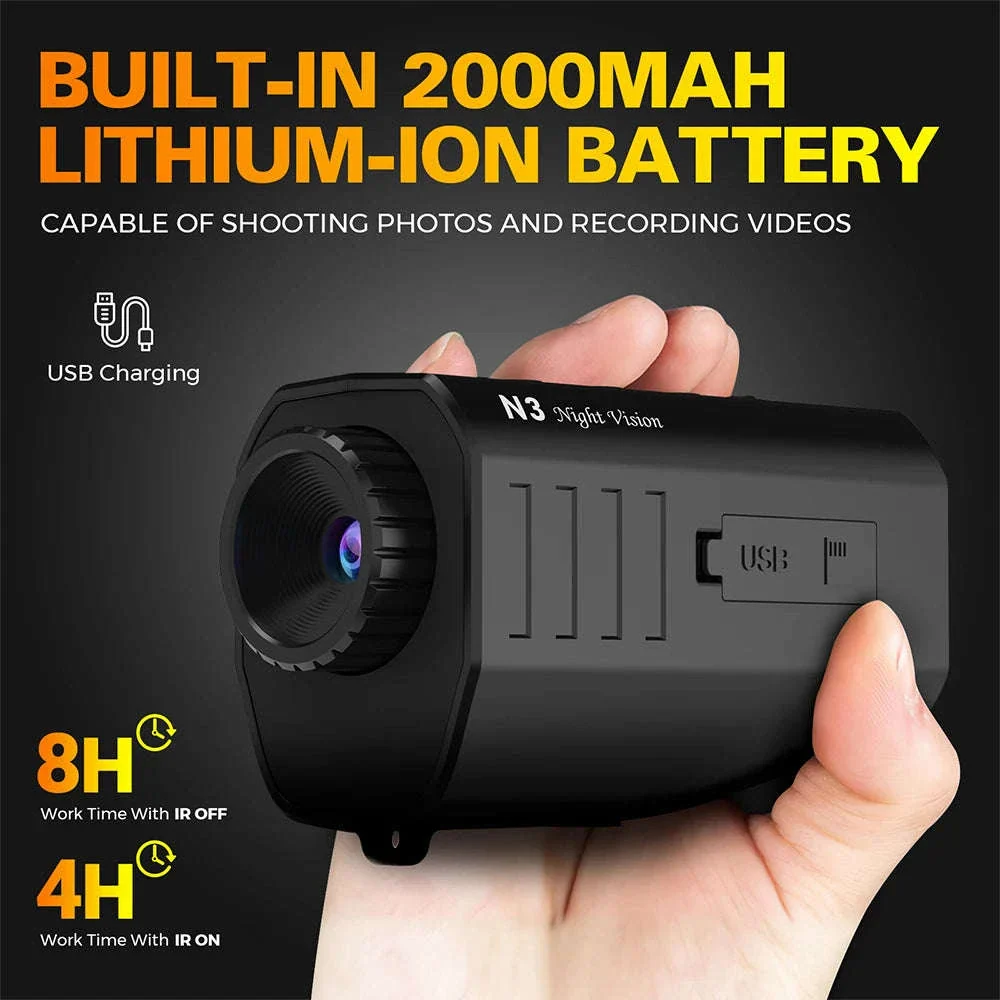 GTGUARD N3 Night Vision Monocular with 4K-Style HD Recording - Image 4