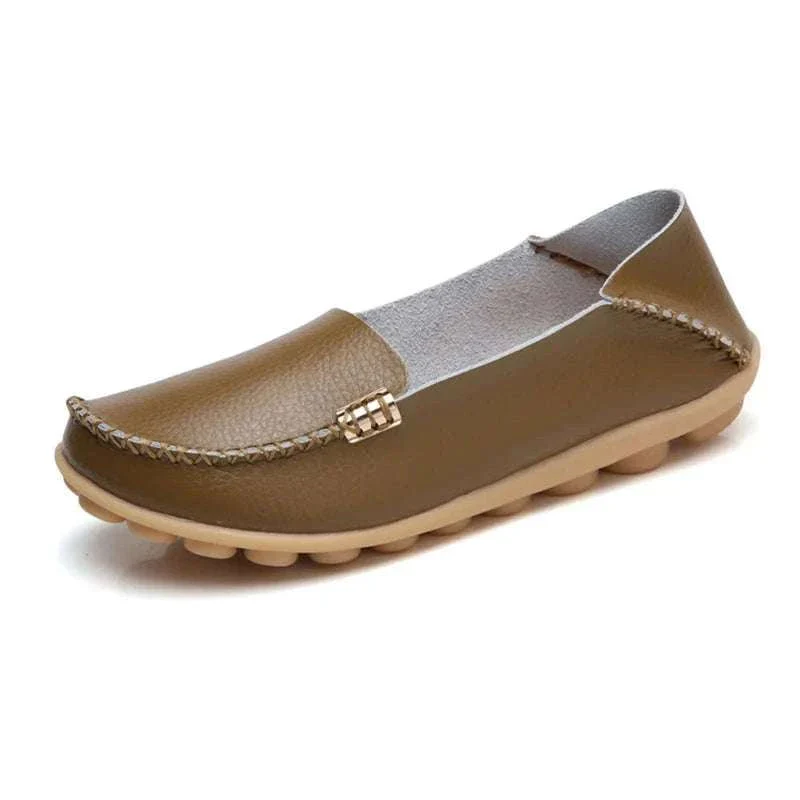 Women’s Retro Moccasin Slip-On Flats for Everyday Comfort - Image 34