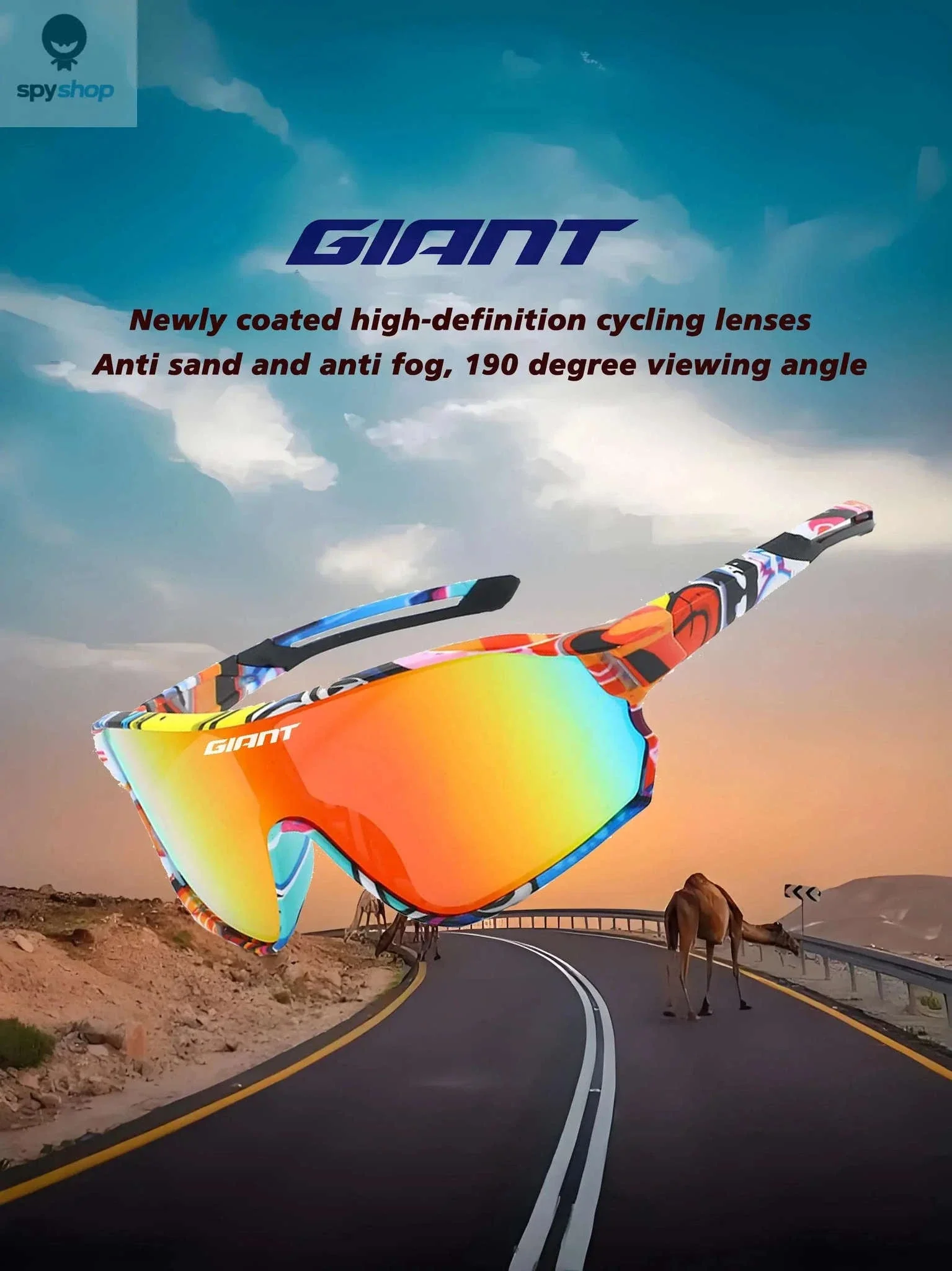 GIANT RiderPro X5 Cycling Sunglasses for Clear Ride Vision - Image 6
