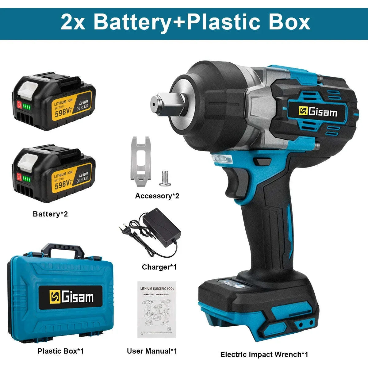 2800N.M Brushless Electric Wrench for Makita 18V Batteries - Image 21