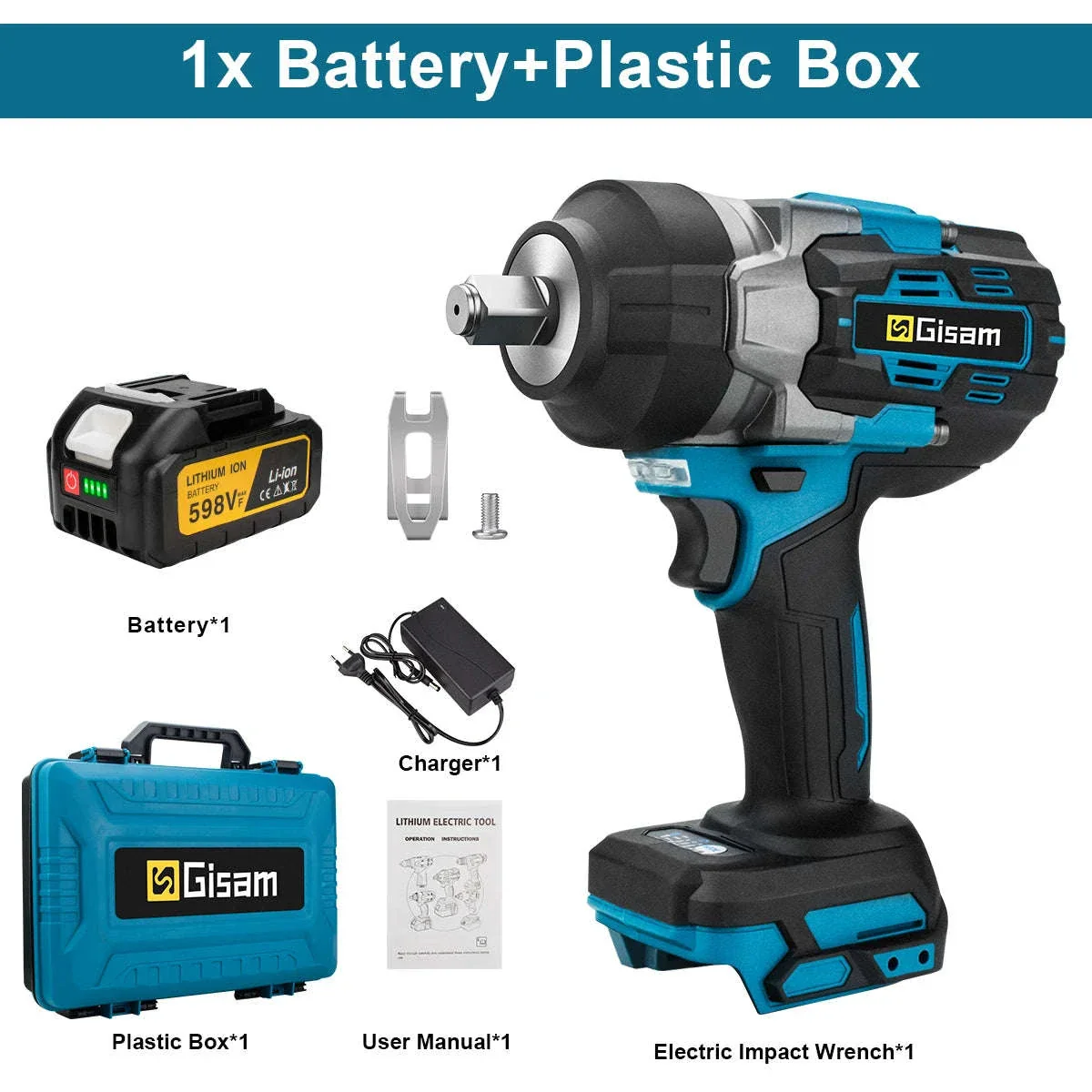 2800N.M Brushless Electric Wrench for Makita 18V Batteries - Image 23