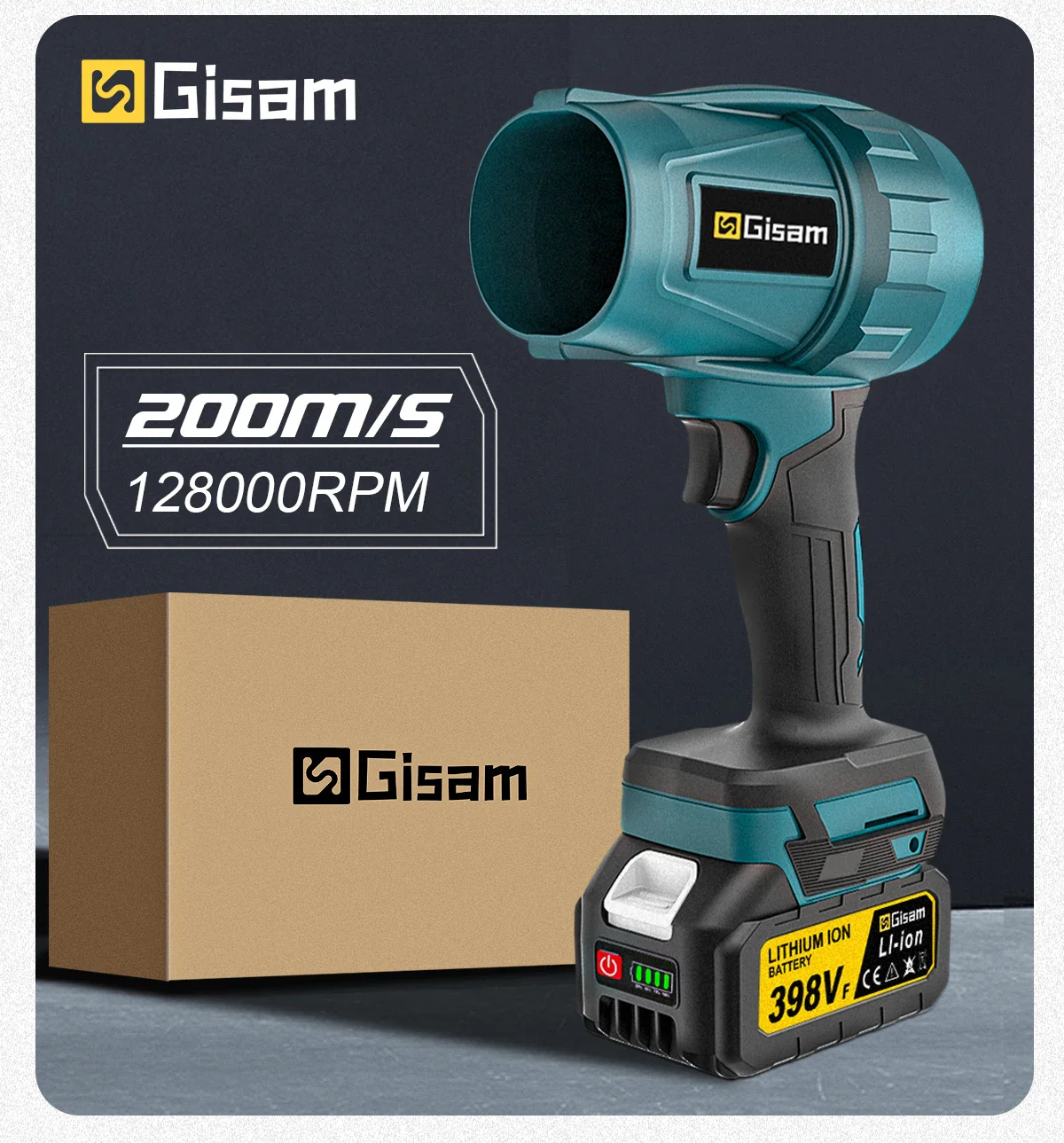 Brushless Turbo Jet Fan 1500W Cordless Air Blower for Makita 18V - Image 12