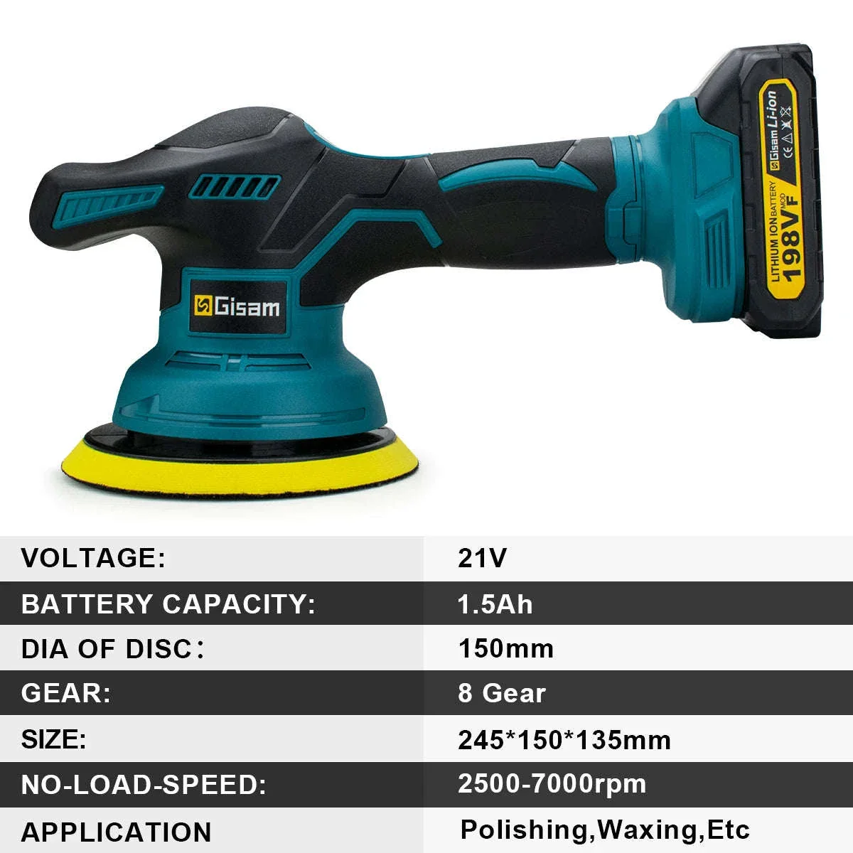 Cordless Car Polisher for Makita 18V Batteries - Image 6