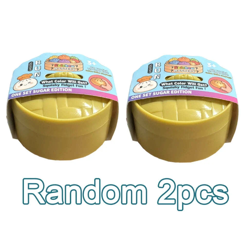Glitter Dumpling Squishy Stress Relief TPR Dough Ball, 5-5.5cm - Image 25