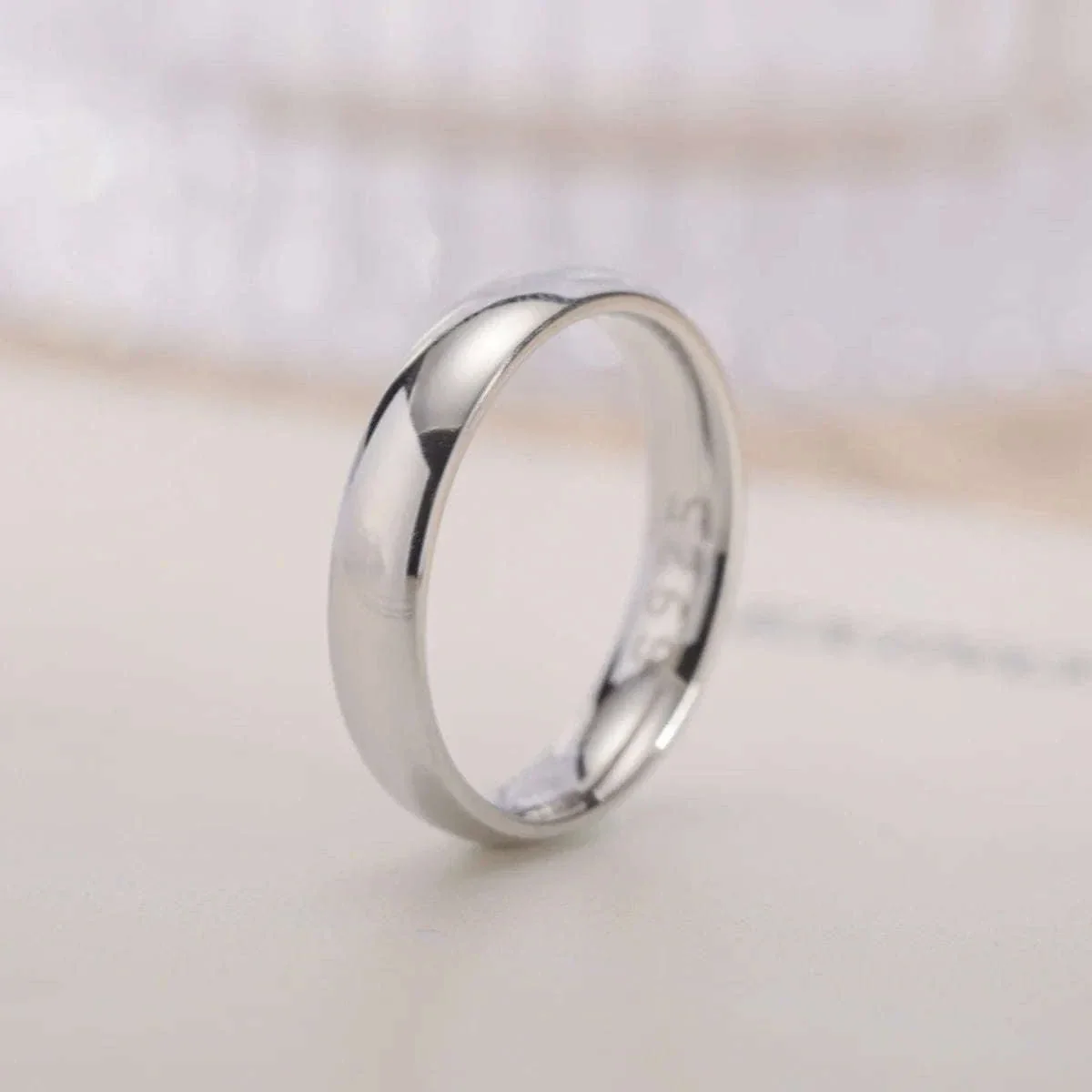 Gold Plated Couples Ring with Adjustable 4mm Fit - Image 5